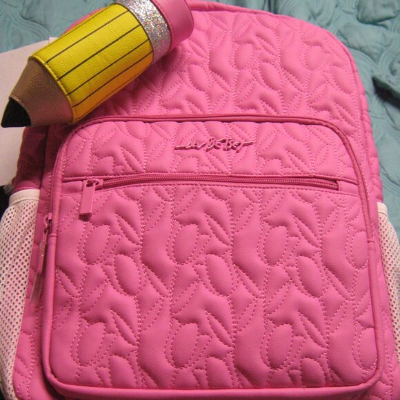 Betsey Johnson Handbags - NWT Luv Betsey by Betsey Johnson Kai Quilted Pink Backpack w/ Pencil Case